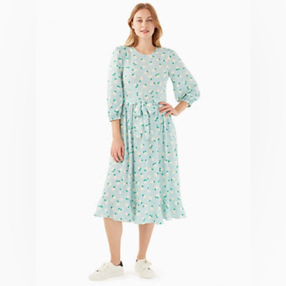 Worn once- kate spade dancing aster smocked dress